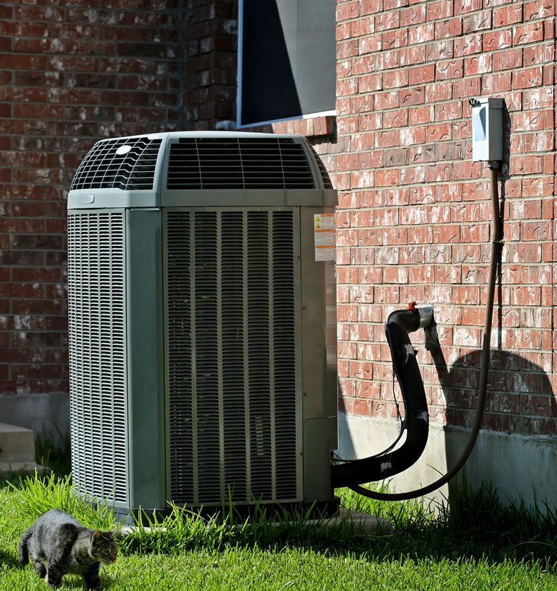 Outdoor ductless air conditioner or heat pump.